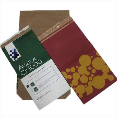 Logo di stampa personalizzato Sacchetti di carta a pareti multiple a prova di umidità
