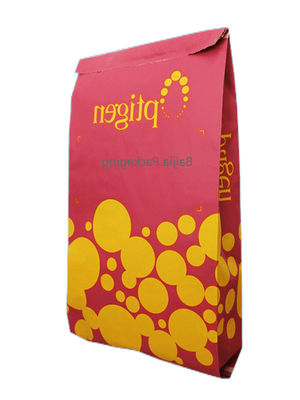 Eco-Friendly Heat Sealed Kraft Paper Bags Custom Logo Food Grade Packaging Per alimenti Agricoltura Chimica Feed Building