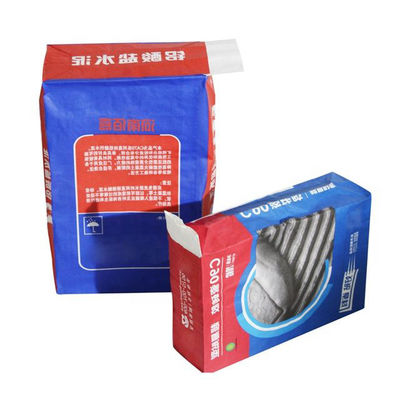 2 strato 3 strato Kraft sacchetti di carta valvola con interno di plastica per l' imballaggio cemento macchia di polvere chimica 20kg 25kg 50kg