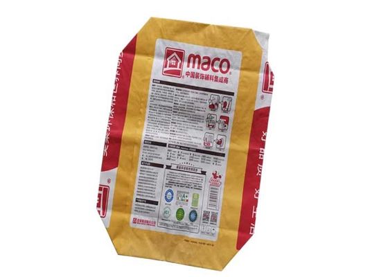 Il materiale da otturazione ad alta velocità ha incollato i sacchi di carta aperti facili bianchi del fondo piatto di Brown delle borse della valvola