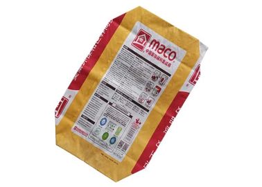 Sacchi di carta 40kg resistente di Multiwall della valvola incollati sacco su ordinazione della valvola del cemento