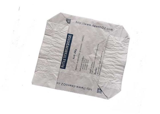 Il materiale da otturazione ad alta velocità ha incollato i sacchi di carta aperti facili bianchi del fondo piatto di Brown delle borse della valvola