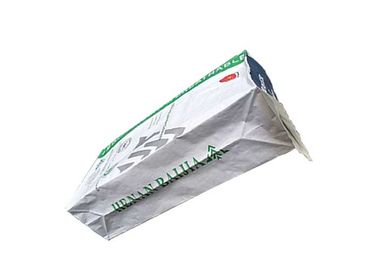 Sacchi di carta a più strati di Kraft del commestibile dei sacchi di carta del buon di stabilità fondo bianco del quadrato