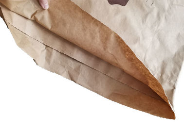 La carta aperta di Multiwall dei sacchi di carta di Multiwall della bocca cucita l'imballaggio di igiene licenzia inodoro
