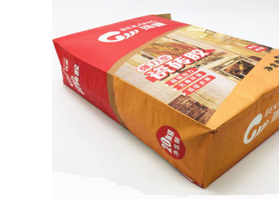 I sacchi di carta d'imballaggio 2 del cemento durevole industriale maneggiano ad alta resistenza con la valvola esterna