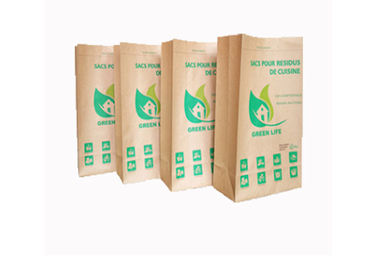 Sacchi di carta inferiori quadrati di Multiwall 2 maneggiano/3 pieghe a prova d'umidità amichevole riciclabile di Eco