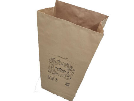 sacchi di carta incollati a prova d'umidità del prato inglese di Multiwall della valvola di 50kg 60gsm