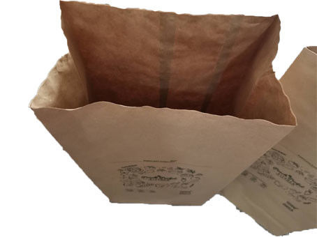 sacchi di carta incollati a prova d'umidità del prato inglese di Multiwall della valvola di 50kg 60gsm