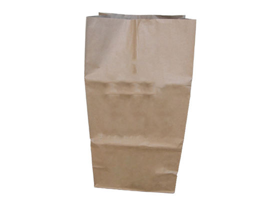 Le foglie rifiutano i sacchi di carta del prato inglese di 3 strati 25kg Multiwall Kraft