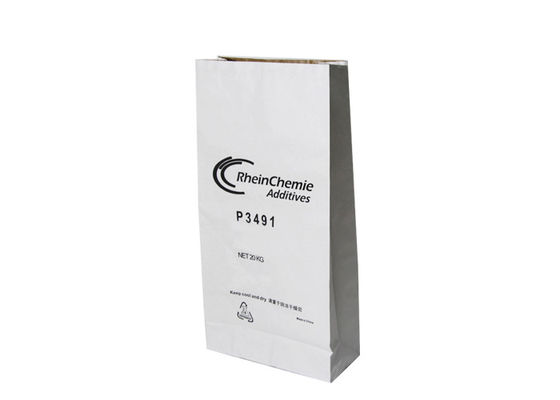 borsa bianca di carta kraft di Brown di doppio strato di 15kg 20kg 25kg per imballare
