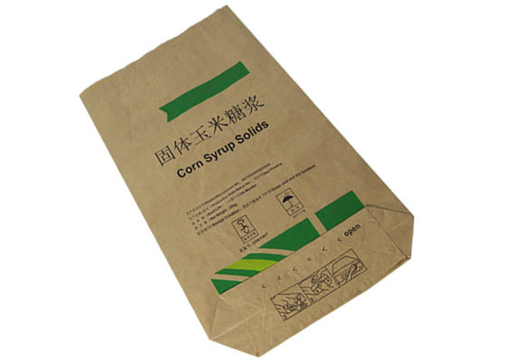 Sacchi di carta biodegradabili inferiori del quadrato 120g Kraft per l'amido di mais d'imballaggio