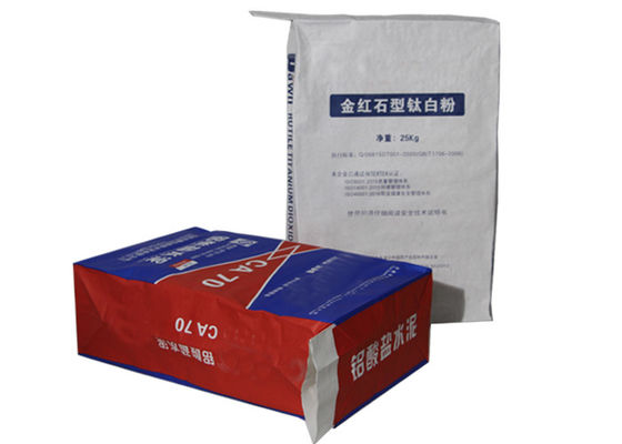 20KG 25KG ha incollato il mortaio del cemento dell'industria chimica dei sacchi di carta di Multiwall Kraft della valvola