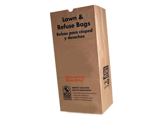 Lo spreco resistente del giardino di stampa 25kg di Flexo licenzia le borse dei rifiuti del giardino