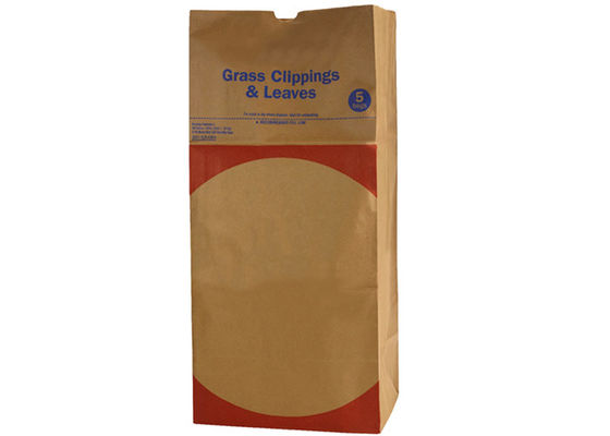 Grande prato inglese di carta di Brown 4ply e borse bagnate allineate dei rifiuti di carta straccia delle borse della foglia poli