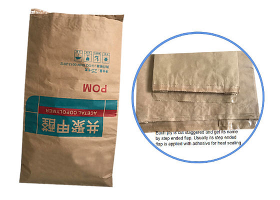 Brown riciclato o l'animale domestico giallo del sacco di carta kraft dei sacchi di carta di Kraft alimenta la borsa d'imballaggio