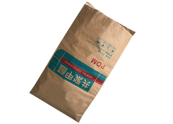 Sacco di carta Kraft multistrato industriale Campione gratuito 15 kg 20 kg 25 kg