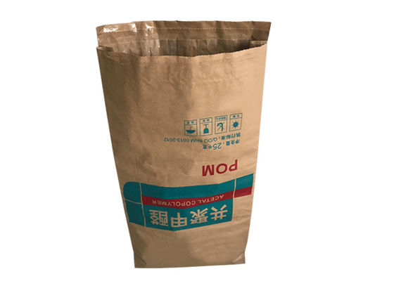 Sacco di carta Kraft multistrato industriale Campione gratuito 15 kg 20 kg 25 kg