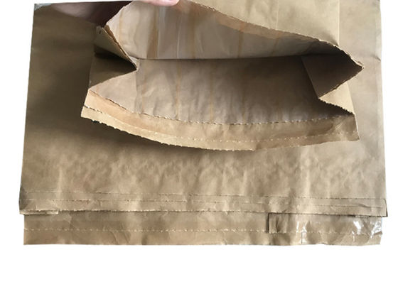 Sacchi di carta di stampa su ordinazione di logo 120g/m2 Multiwall Kraft con il rivestimento del PE del commestibile