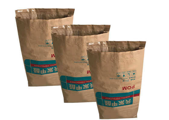 L'amido 25kg 50kg dell'alimentazione ha saldato a caldo la bocca aperta trapezoidale dei sacchi di carta