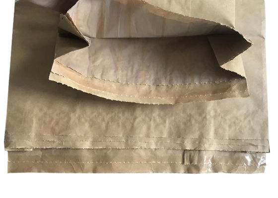 Sacchi di carta aperti biodegradabili della bocca di strati di doppio 60gsm con il fondo di pizzico