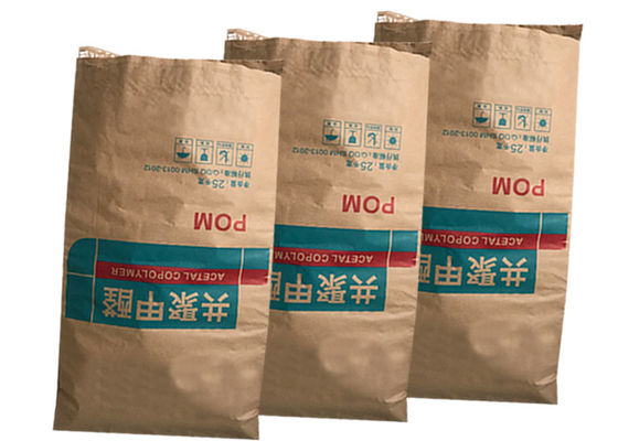 stampa aperta di Flexo dei sacchi di carta di Multiwall della bocca cucita 20kg 10kg