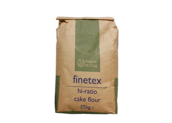Sacchi di carta su ordinazione di logo 25kg Multiwall Kraft per la farina di pesce dell'alimentazione animale di imballaggio