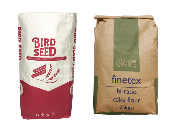 borsa di carta dell'alimentazione animale di 40kg 50kg per l'alimentazione Cat Litter Seed For Bird del cane