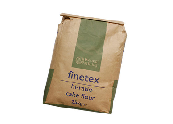 Sacchi di carta di doppio strato 25kg Multiwall Kraft per Cat Litter Animal Feed Packaging