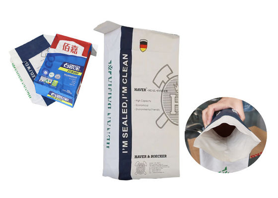 Borse della valvola della carta del sacco di carta kraft dell'amido pregelatinizzato 15kg 20kg 25kg
