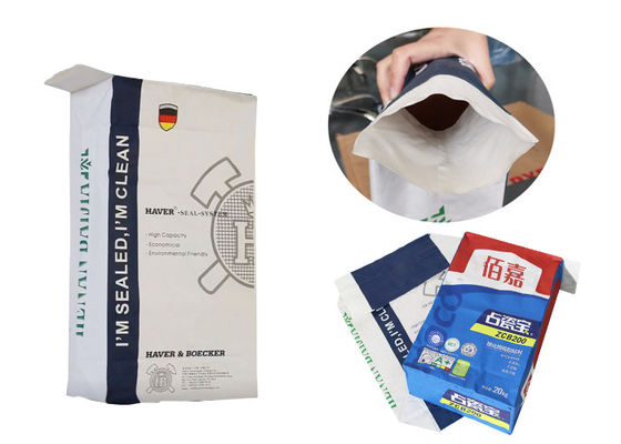 20kg 25kg ha incollato l'amido Sugar Packaging Paper Sack della borsa della valvola di carta kraft