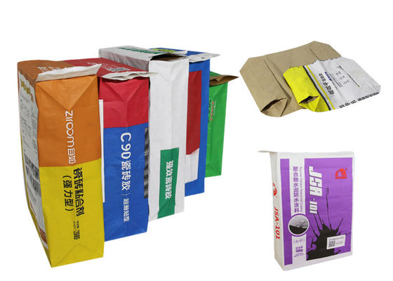 Borse della valvola della carta del sacco di carta kraft dell'amido pregelatinizzato 15kg 20kg 25kg
