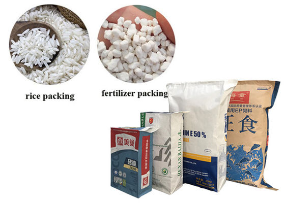 Sacco di carta riciclato amichevole eco- della farina di frumento del commestibile della borsa della carta kraft di Multiwall