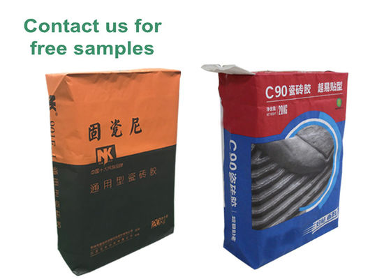 borsa d'imballaggio della borsa delle mattonelle 20kg del gesso della polvere della valvola su ordinazione adesiva di carta kraft