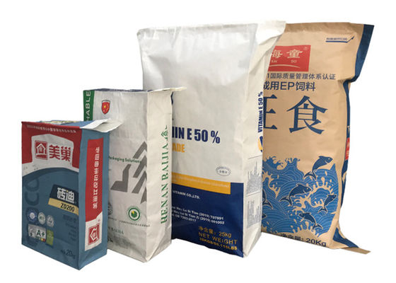 Borsa di carta a prova d'umidità riciclabile su misura dell'imballaggio del materiale da costruzione della borsa della valvola