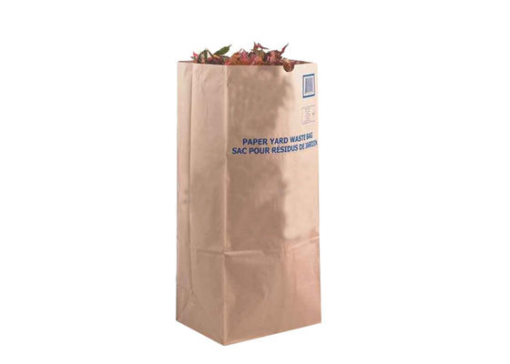 Sacchetti di carta Kraft Brown Prato Biodegradabili Apertura facile