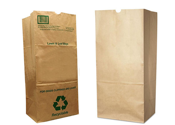 Sacco per la spazzatura in carta compostabile Kraft Eco Friend marrone a doppio strato