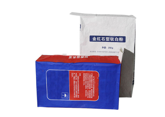 sacchi di carta della valvola di 20kg 25kg 3ply per il materiale d'imballaggio della polvere