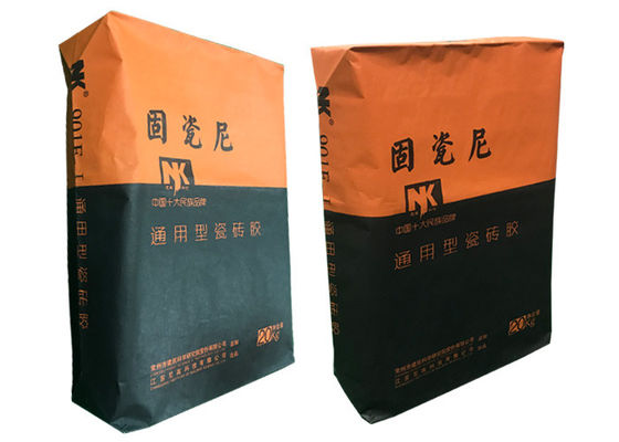 i sacchi di carta asciutti di Multiwall della borsa del cemento del mortaio di 20kg 25kg 40kg 50kg piastrellano la polvere adesiva del mastice del mortaio del gesso della borsa della valvola
