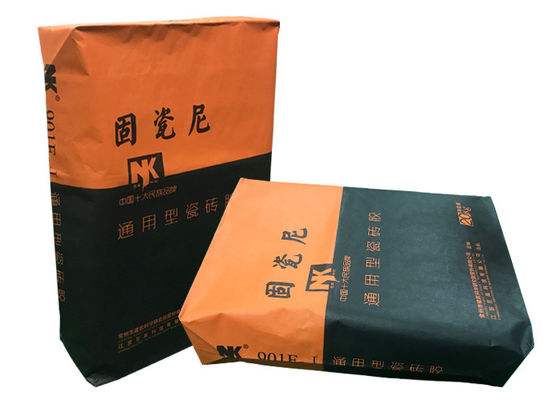 la borsa 20kg 25kg della carta kraft di 25kg ha personalizzato la borsa dell'imballaggio della farina di carta kraft