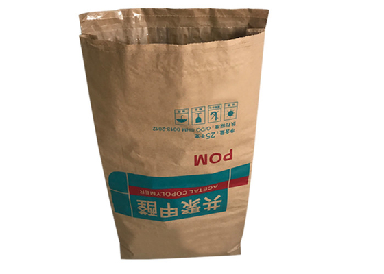 Flexo che stampa i sacchi di carta Sugar Packaging Paper Bag di 25kg 20kg Multiwall Kraft