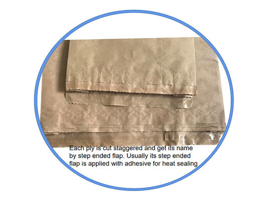 Sacco della carta di latte in polvere dell'amido della farina delle borse della fecola di patate del sacco di carta di imballaggio industriale