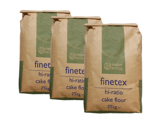I sacchi di carta su misura di Multiwall Kraft spolverizzano gli ingredienti alimentari usati