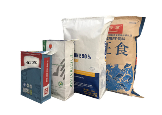 Seme additivo di Kraft dei sacchi di carta 25kgs 50kgs dell'animale domestico della vitamina riciclabile dell'alimentazione per l'uccello