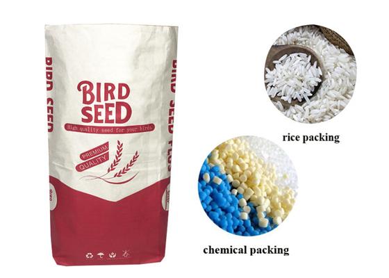 commestibile di protezione dell'umidità dei sacchi di carta di 15kg 20kg 25kg Multiwall Kraft