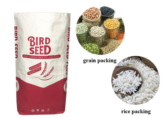 Sacchi di carta di Multiwall Kraft di doppio strato per Cat Litter Animal Feed Packaging