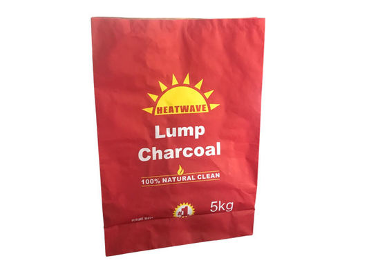 borse d'imballaggio del carbone del barbecue 5kg di capacità del sacco di carta del carbone 10kg