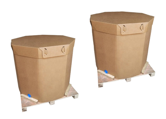 Contenitore liquido di carta riciclabile 220l del carro armato del pacchetto IBC con la valvola