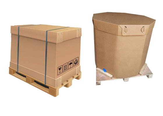 Scatole d'imballaggio flessibili del commestibile del contenitore di carta eliminabile pieghevole da 1000 litri IBC