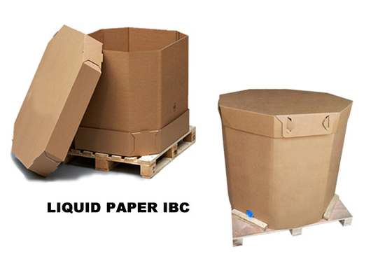 Pacchetto liquido IBC di carta Tote With Line Bag di 1000l IBC dell'olio di cocco cubico del carro armato