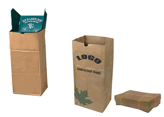 Logo Lawn Paper Bags su ordinazione una grande capacità di 30 galloni